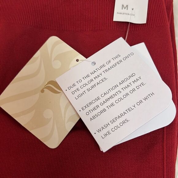 Fabletics Flora seamless deep red leggings C34 - Picture 7 of 9